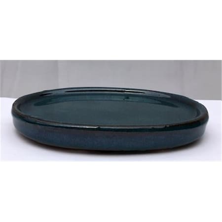 Parche Ceramic Humidity & Drip Tray, Blue - Oval PA2529866